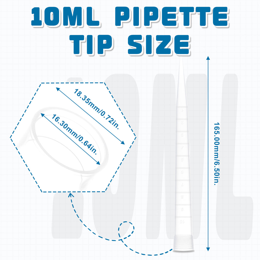 Biologix® 10 mL Pipette Tips, 100 /Bag, 10 Bags/Case