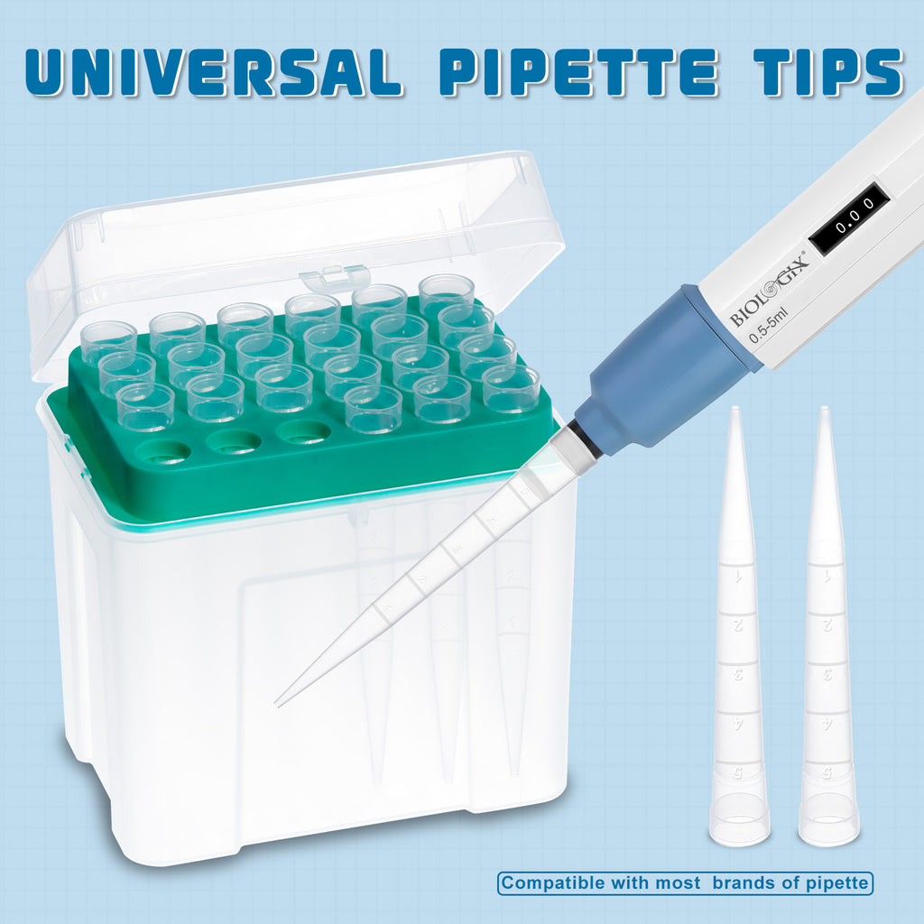 Biologix® Pipette Tips, 5mL, Sterile, 24 /Rack,30 Racks/Case