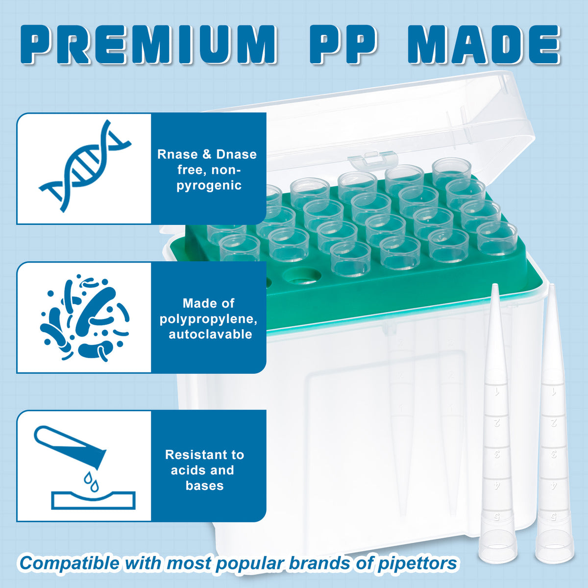 Biologix® Pipette Tips, 5mL, Sterile, 24 /Rack,30 Racks/Case