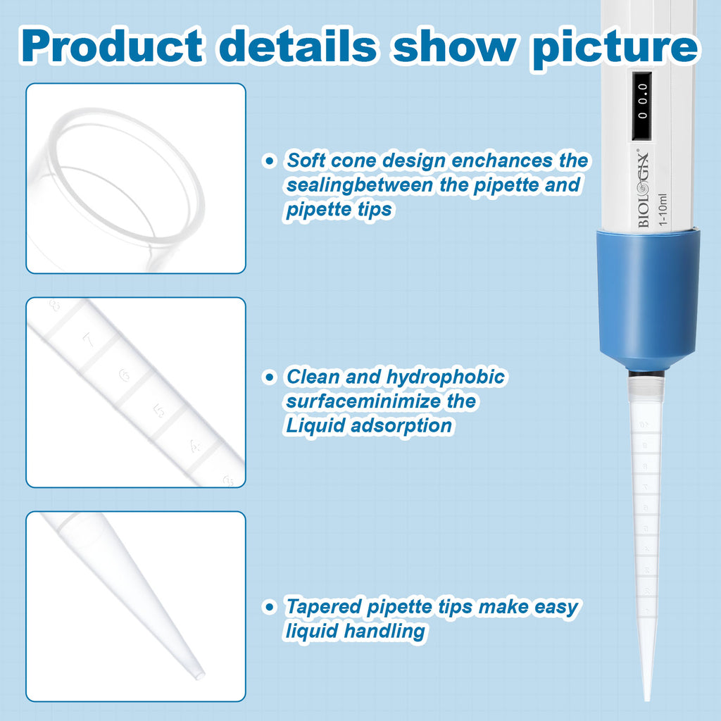 Biologix® Pipette Tips, 10mL, Sterile, 24 /Rack, 40 Racks/Case