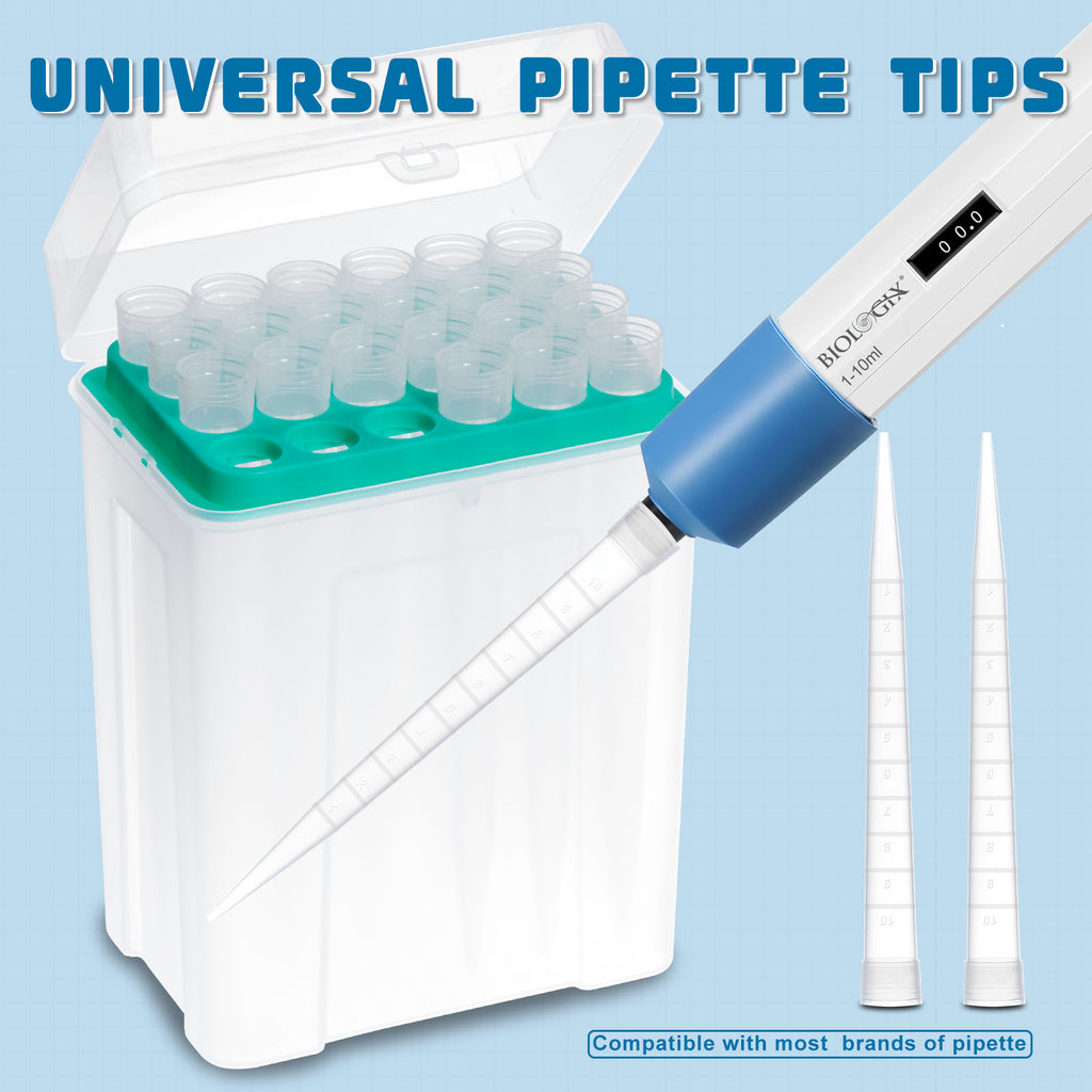 Biologix® Pipette Tips, 10mL, Sterile, 24 /Rack, 40 Racks/Case