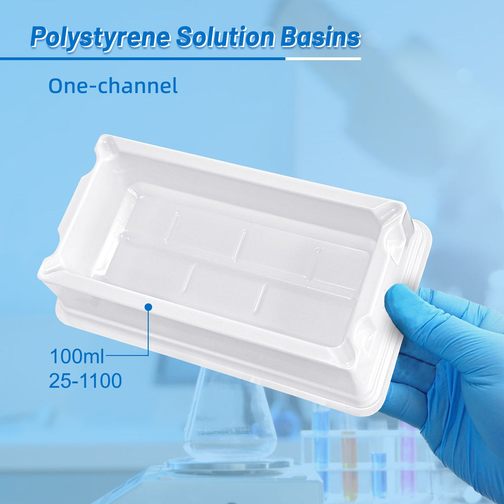 Biologix® Solution Basins-PS, 100 mL, White, Sterile, Individually Packaged, 1 /Bag, 50 Bags/Case