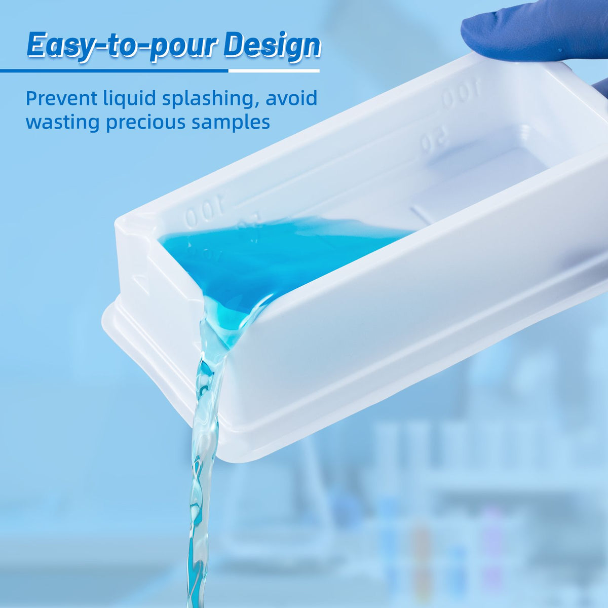 Biologix® Solution Basins-PS, 100 mL, White, Sterile, Individually Packaged, 1 /Bag, 50 Bags/Case