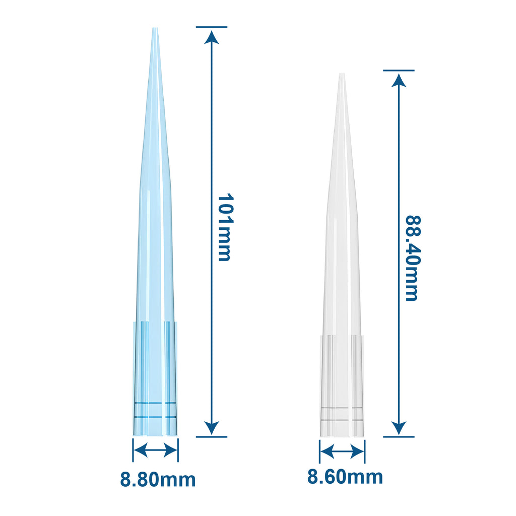 Biologix® Pipette Tips -1000μlL/Extended, Non-Sterile, Bulk Package