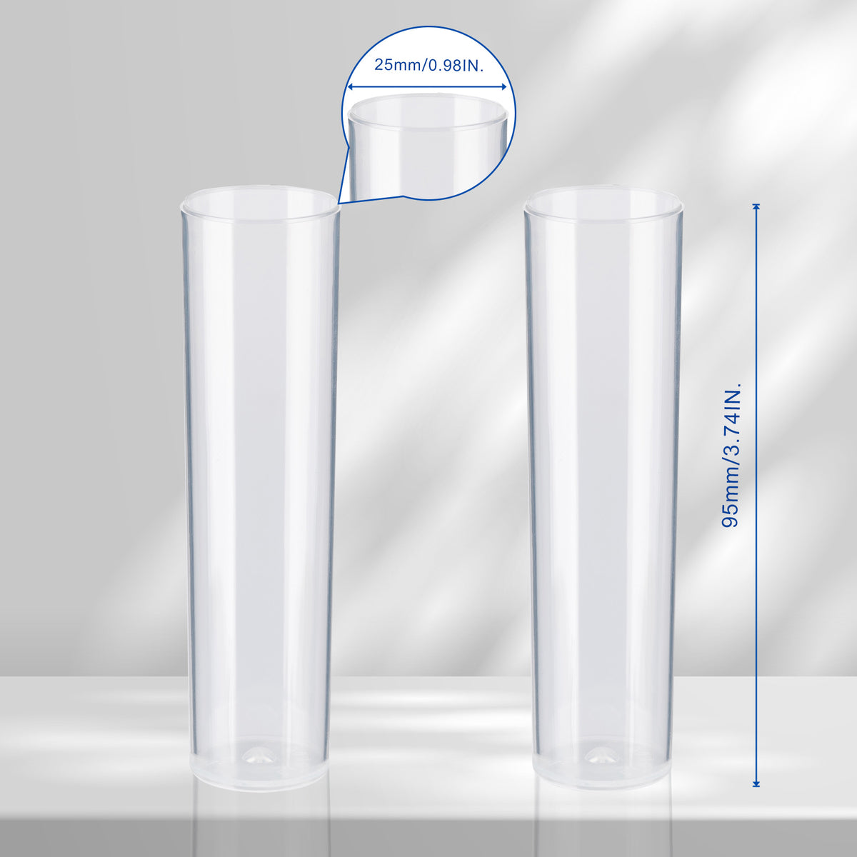 Biologix® Drosophila Narrow Vials Combo, PP, 25*95 mm, 100/Tray, 5 Trays/Case