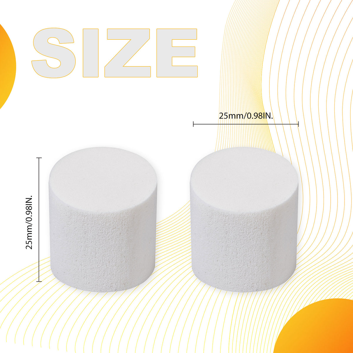 Biologix® Drosophila Closures for Narrow Vials, Densest Sponge, 25*25mm, 100/Bag, 10 Bags/Case