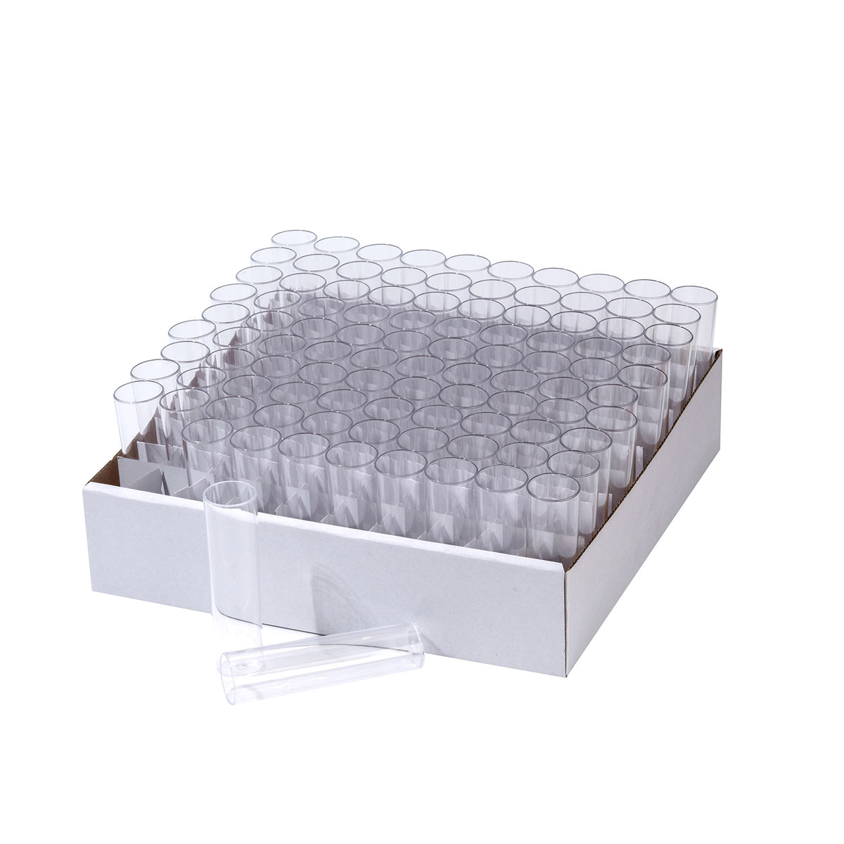 Biologix® Drosophila Vials-Wide (Bulk, PP), 28.5*95 mm, 100/Tray, 5 Trays/Case