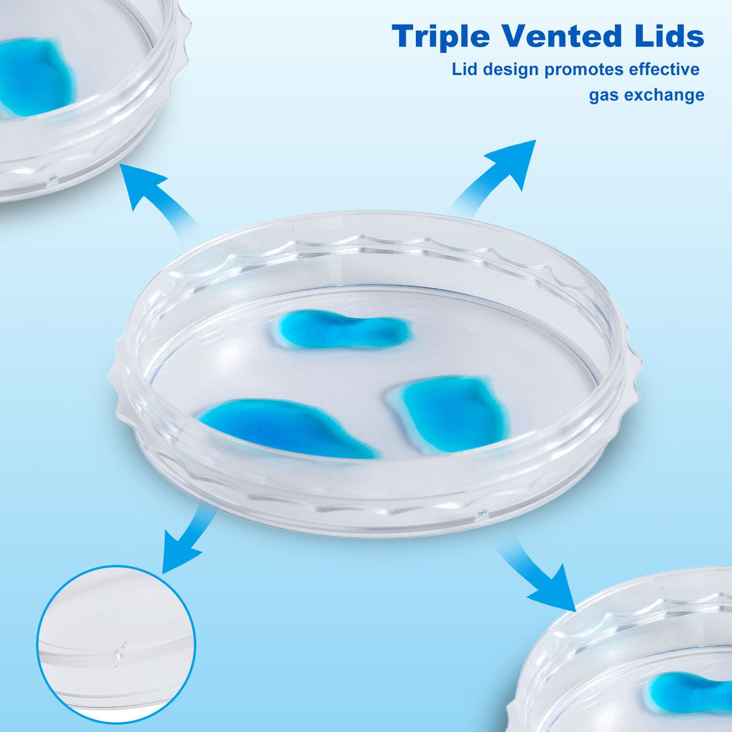 Biologix® Cell Culture Dishes-100x20mm, Sterile, with External Grip, 10 /Bag, 20 Bags/ Case