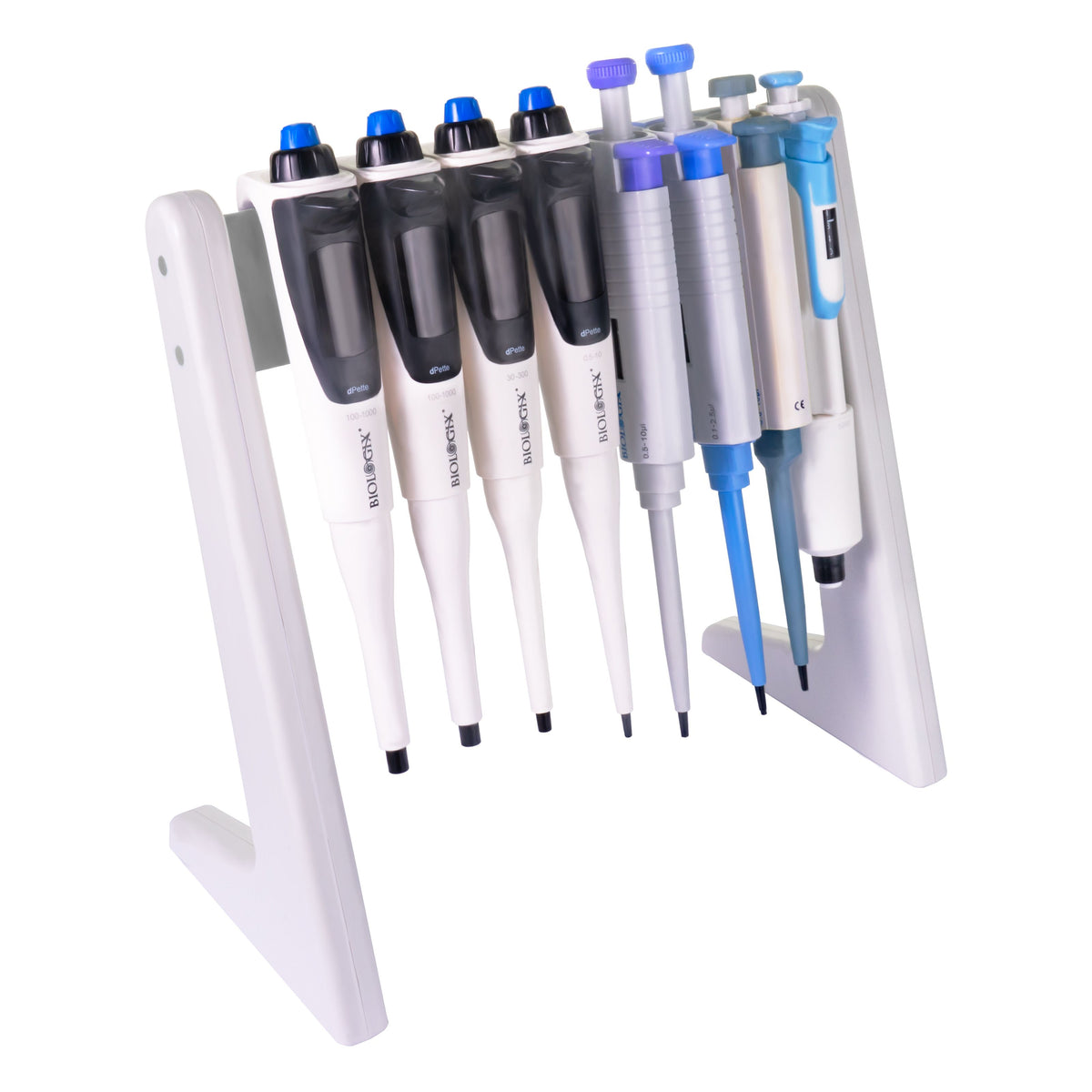 Biologix® Pipette Linear Stand, Holds Up to 6 Pipettors, 1 Piece/Case