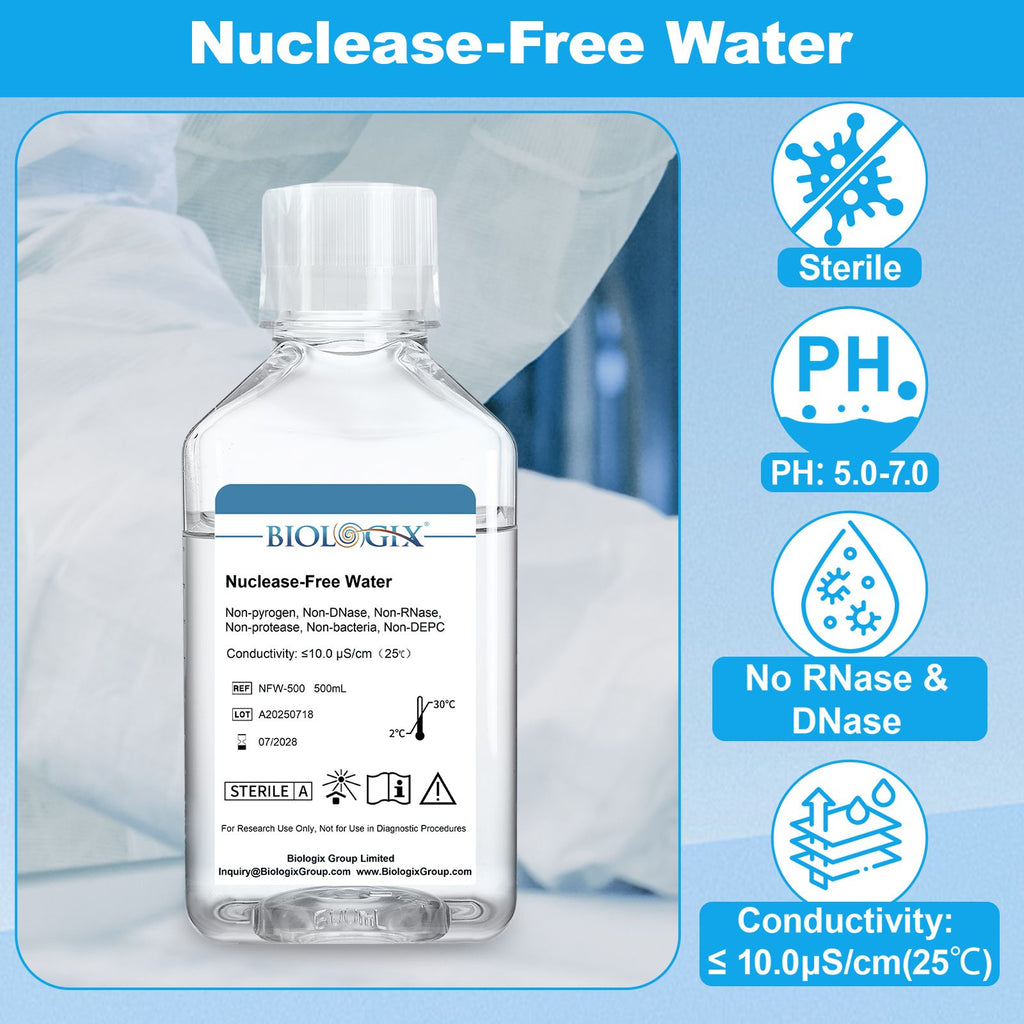 Biologix® Nuclease-Free Water, 500mL/ Bottle