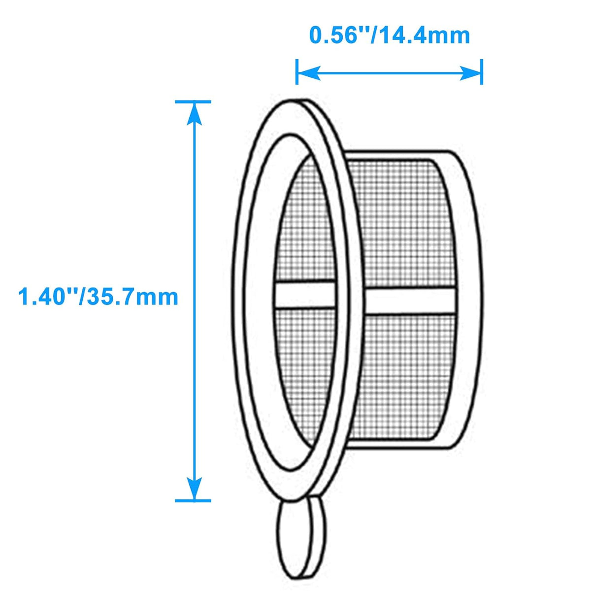Biologix® Cell Strainers, Sterile, Nylon Mesh Filter with Handle, Individual Package