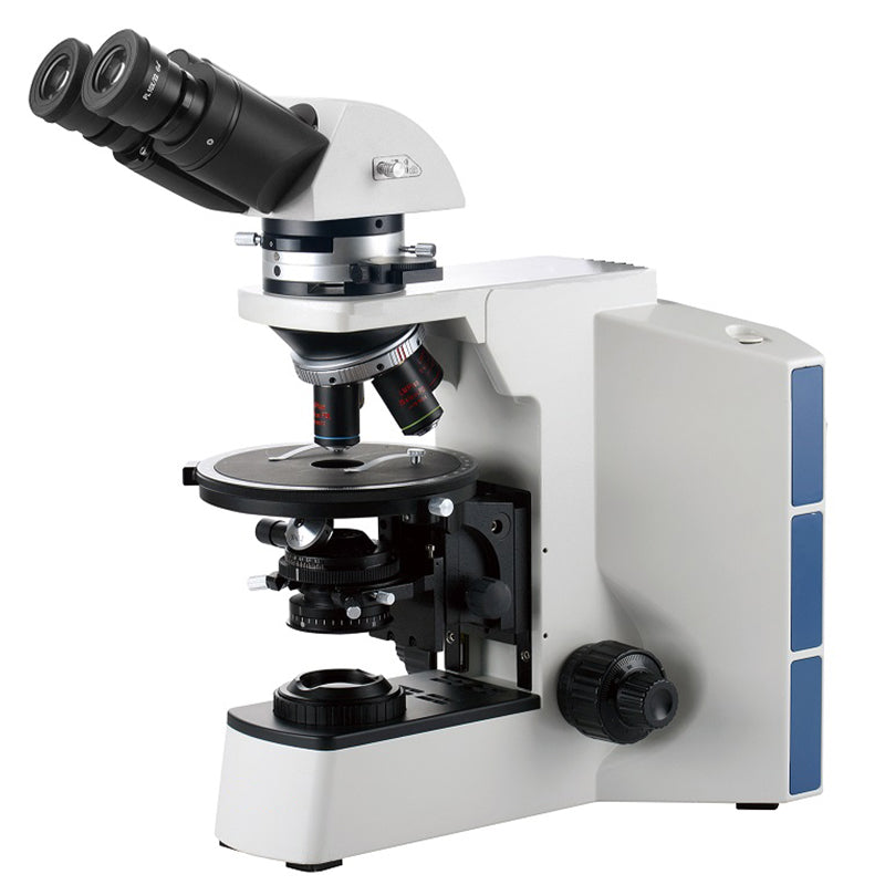AUC-POL-64 Series Polarizing Microscope with Head & Illumination Options Plan Destressing Objectives (Laboratory & Research Grade)