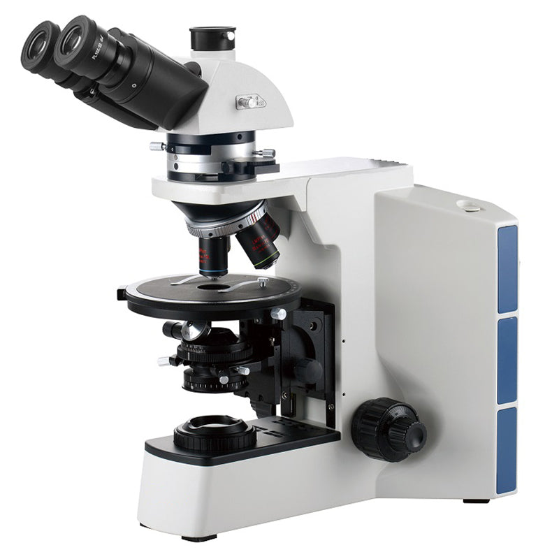 AUC-POL-64 Series Polarizing Microscope with Head & Illumination Options Plan Destressing Objectives (Laboratory & Research Grade)