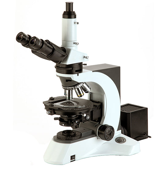 AUC- POL-92 Series Trinocular Polarizing Microscope with illumination Options complete with 0.45x C-Mount Adapter (Laboratory & Research Grade)