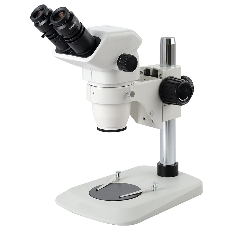 AUC-336-D series Binocular Stereo Zoom 1x - 6.7x Microscope with Stand Options (Inclined 45 Degree Head)