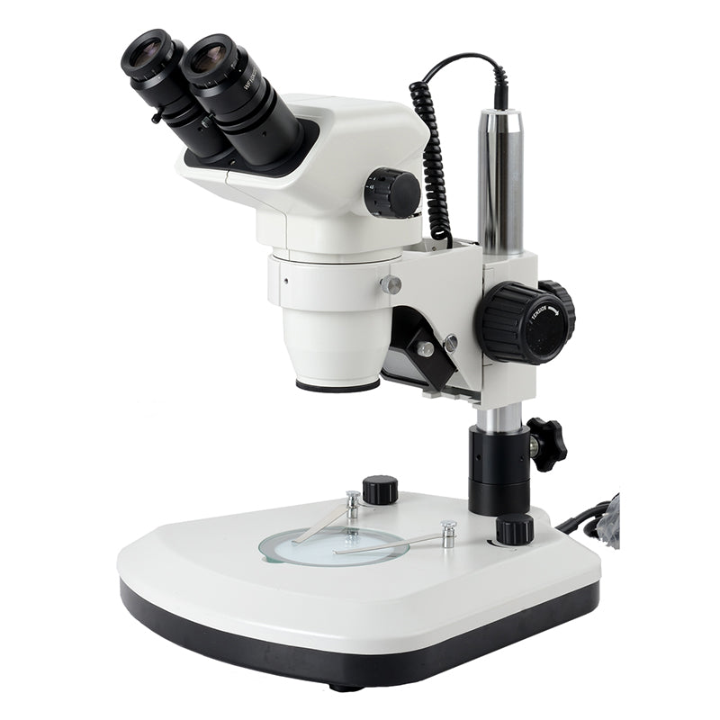 AUC-336-D series Binocular Stereo Zoom 1x - 6.7x Microscope with Stand Options (Inclined 45 Degree Head)