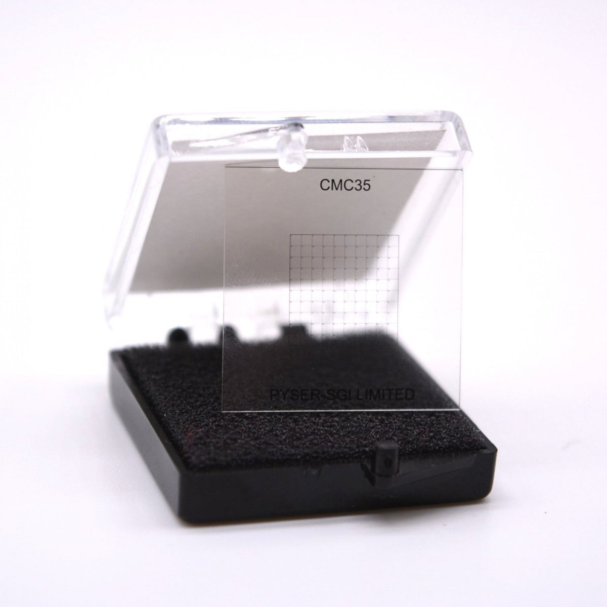 Corrective Microscope Coverslips : CMC35 Indexed Grid 1mm Pitch Squares (25pcs per box)