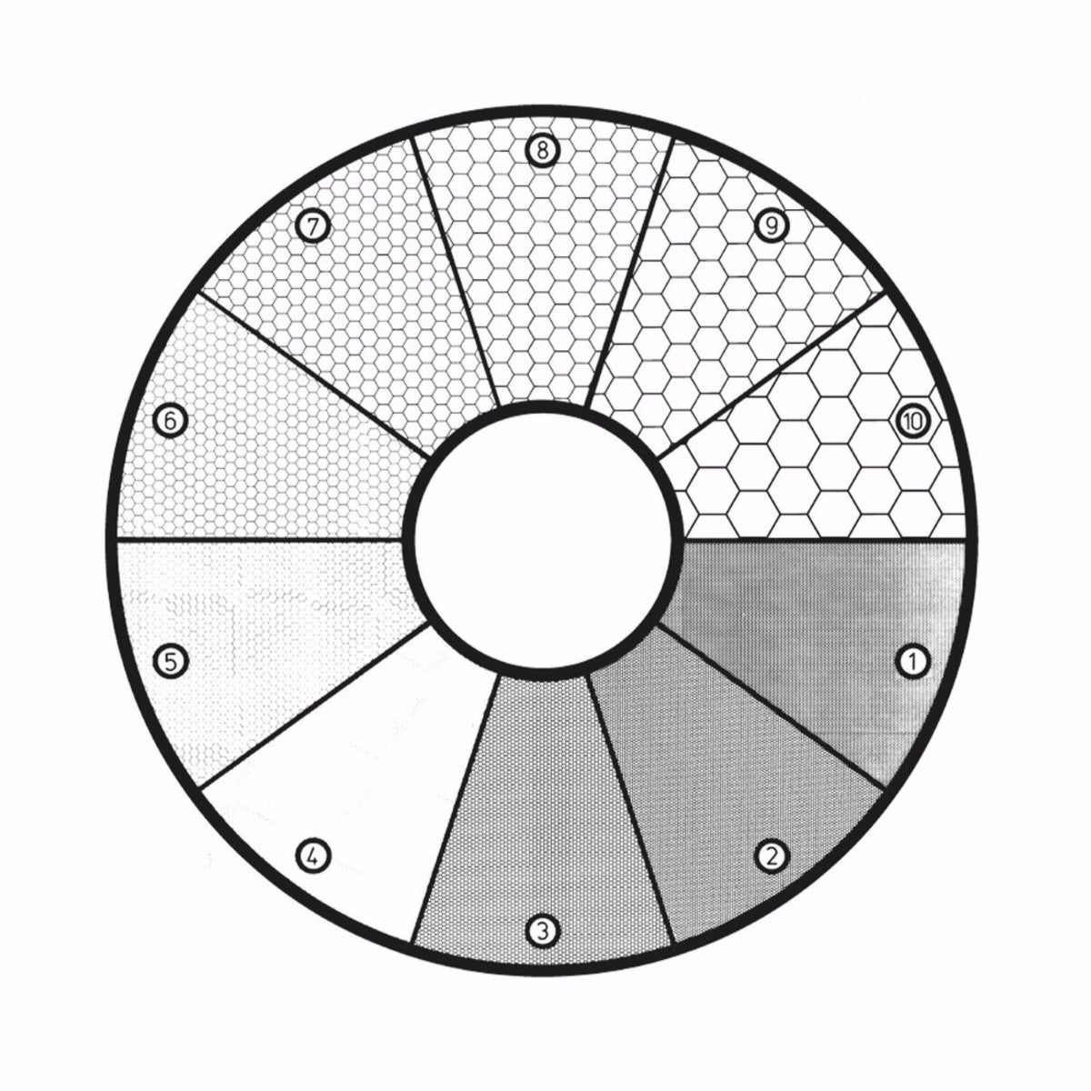 Microscope Eyepiece Reticules (Graticules) G46 ASTM E19-46 Grain Sizing Disc - Root 2