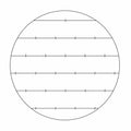 Microscope Eyepiece Reticules (Graticules) G49 Henning Reseau Pattern - Zeiss Integrating Disc 1