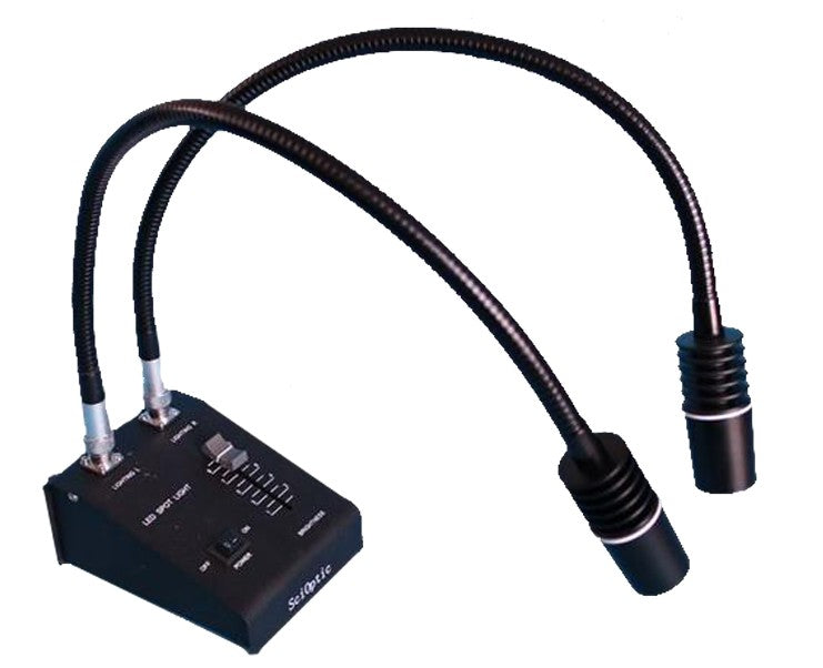 Compact Bench LED Double Light Guide illuminator