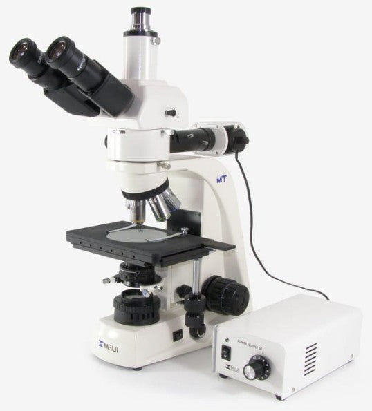 Meiji MT8000 Series Brightfield Metallurgical Microscope with Reflected and Transmitted Light