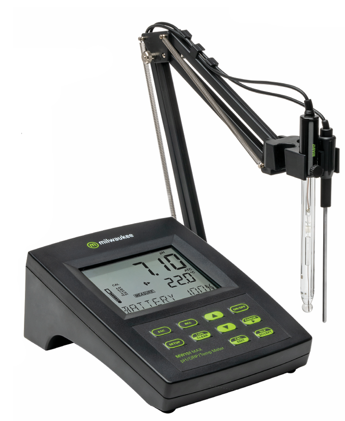 Milwaukee MW151 Max Combined pH/ORP/Temp Logging Bench Meter