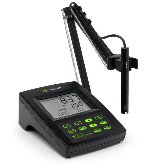 Milwaukee MW170 MAX EC/TDS/NaCl/Temp Logging Bench Meter