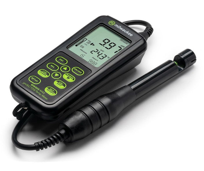 Milwaukee MW805 MAX 4-in-1 pH/EC/TDS/Temp. Combo Meter with ATC