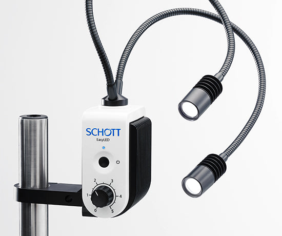 SCHOTT EasyLED Spot Light PLUS Systems for Stereo Microscopy – Single & Dual