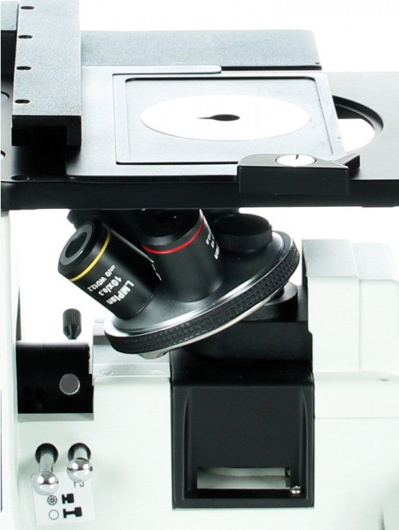 Oxion Inverso Inverted Material Microscope Brightfield with Polarisation & Kohler illumination