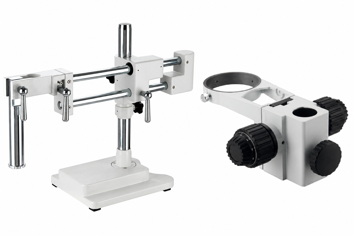 Double Arm Universal Stand with Base Plate with various Focus Head Options