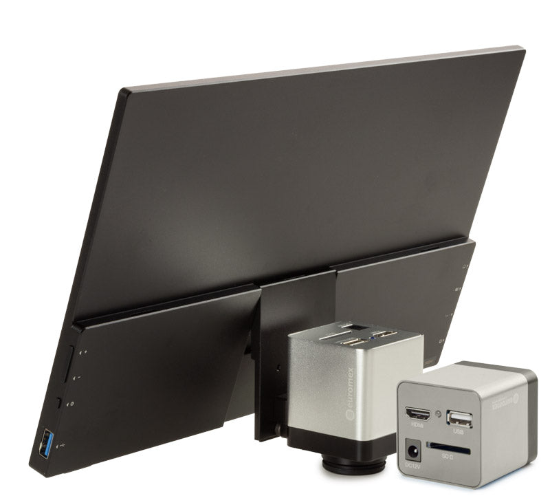 Euromex HD-Mini VC.3024-HDS camera with built-on screen