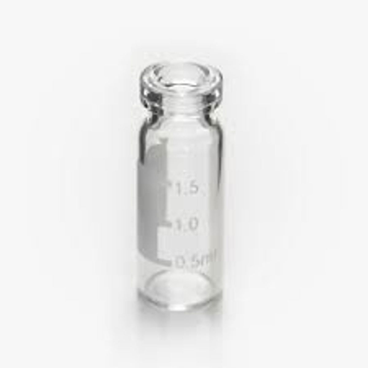 Yorlab 2mL clear glass 11mm crimp vial with write-on panel