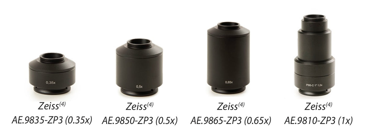 C Mounts For Zeiss PrimoStar 3 microscopes with standard Zeiss P90 adapter