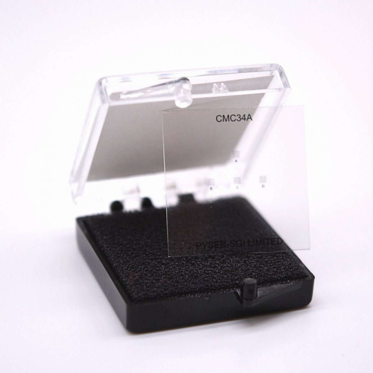 Corrective Microscope Coverslips : CMC34A 5 Indexed Grid 0.1mm Pitch Squares (25pcs per box)