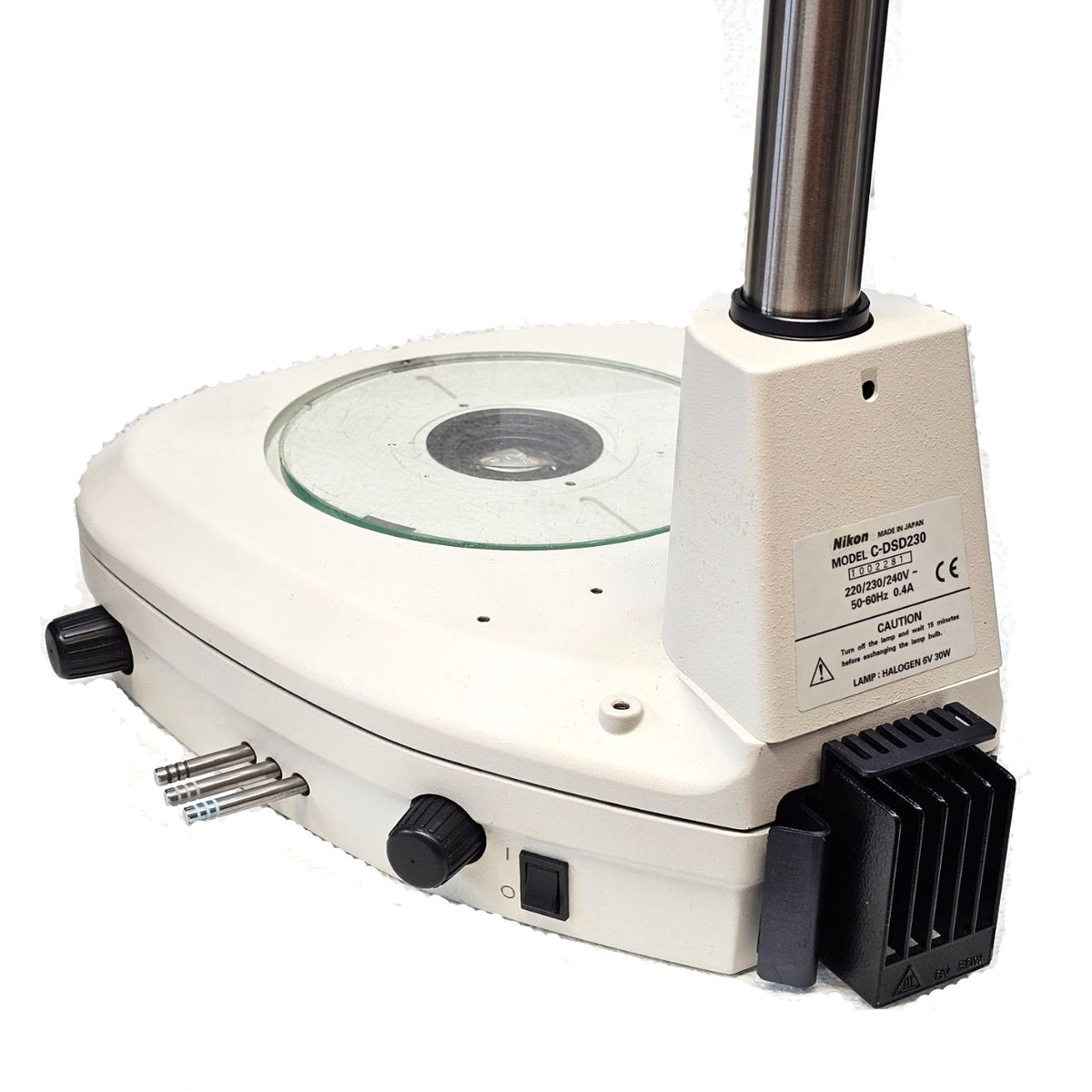 Rear LED illuminator for Nikon stereomicroscopes with C-DSS (C-DSD, C-BD) transmitted light stand