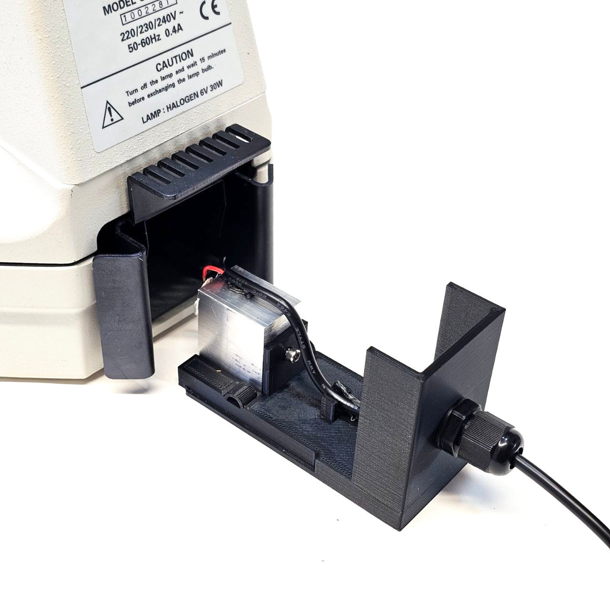 Rear LED illuminator for Nikon stereomicroscopes with C-DSS (C-DSD, C-BD) transmitted light stand