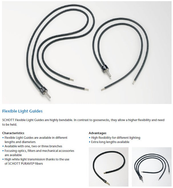 SCHOTT Fibre Optic Light Guides for KL 300 LED
