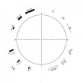Microscope Eyepiece Reticules (Graticules) G22 Walton & Beckett 3:1