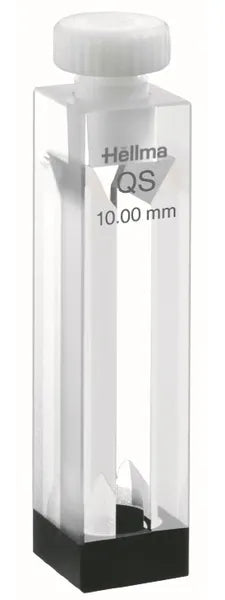 Hellma Type 119-QS semi-micro cell with magnetic stirrer and stopper