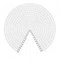 Microscope Eyepiece Reticules (Graticules) NE22 Concentric Circles 0.5mm-12mm