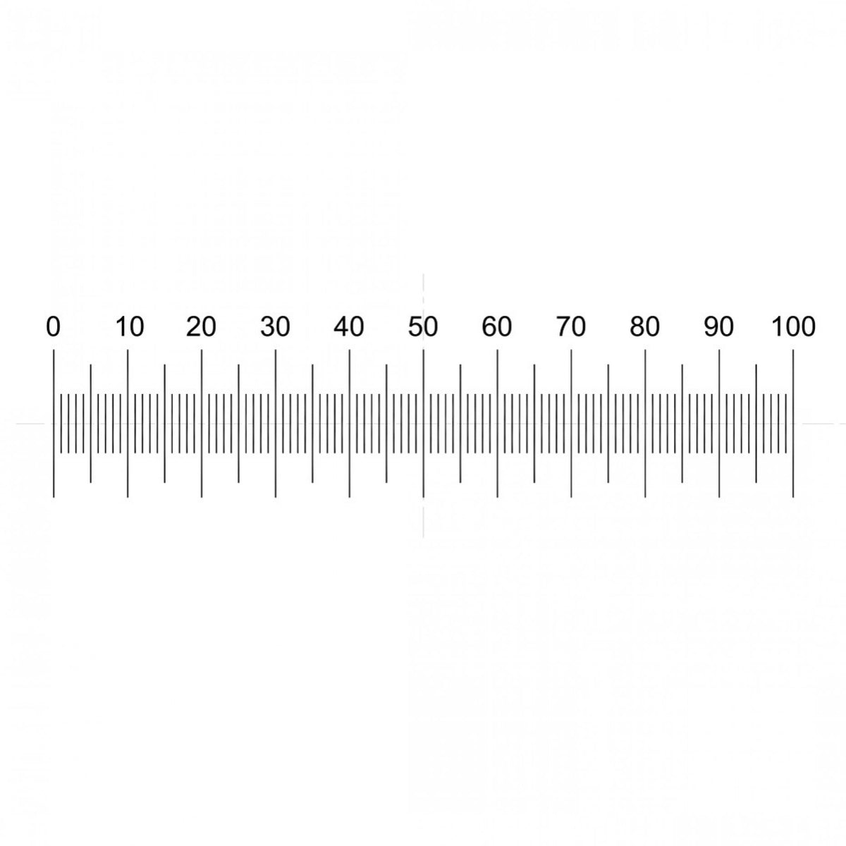 Microscope Eyepiece Reticules (Graticules) NE31 Horizontal Scale 0.5''/0.005''