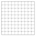 Microscope Eyepiece Reticules (Graticules) NE35 Numbered Grid 1mm Square