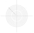 Microscope Eyepiece Reticules (Graticules) NE43 Concentric Circles 0.5mm-5mm