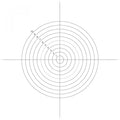 Microscope Eyepiece Reticules (Graticules) NE44 Concentric Circles 1mm-10mm