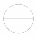 Microscope Eyepiece Reticules (Graticules) NE50 Single Horizontal Line