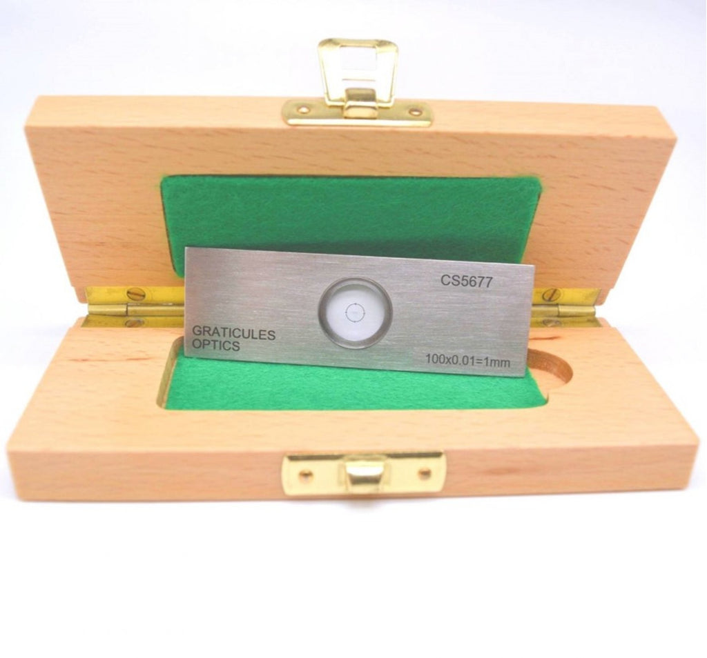 PS16 Stage Micrometer Crossed Scales 1mm/0.01mm