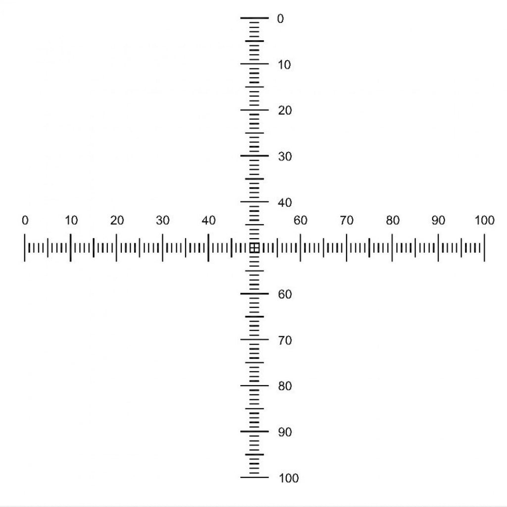 PS16 Stage Micrometer Crossed Scales 1mm/0.01mm