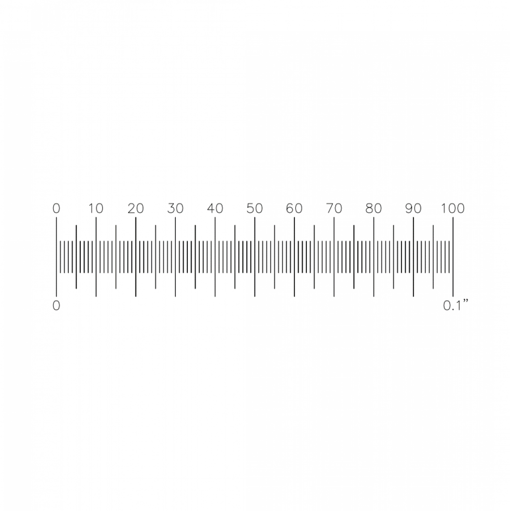 PS4 Stage Micrometer 0.1''/0.001''