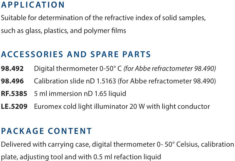 Abbe Laboratory Refractometer